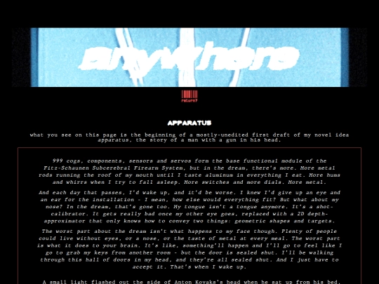 portfolio/apparatus screenshot
