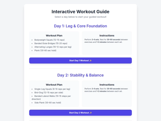 Banded-exercise-cross-training screenshot