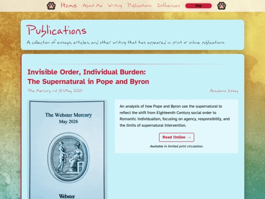 pages/publications screenshot