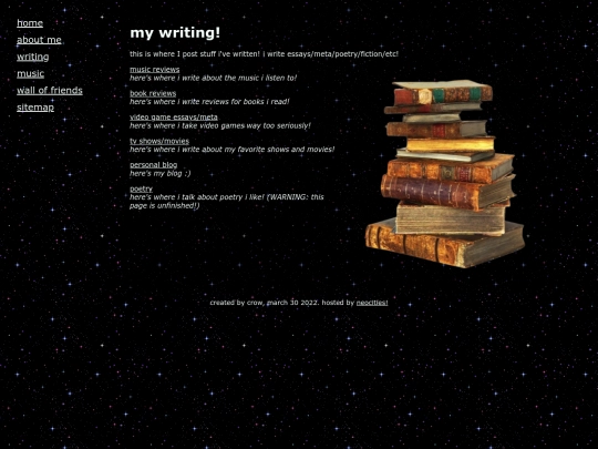 writing screenshot