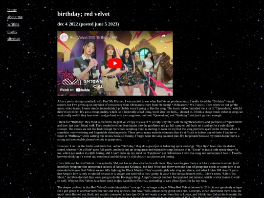 writing/music/birthday screenshot