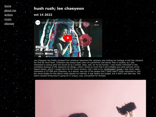 writing/music/hush-rush screenshot