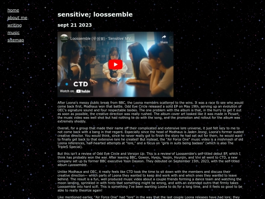 writing/music/loossemble screenshot