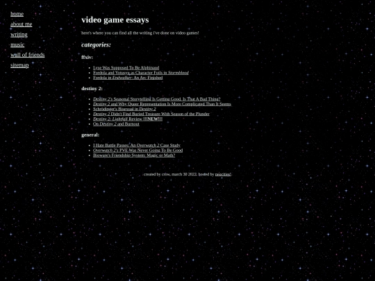 writing/video-games screenshot