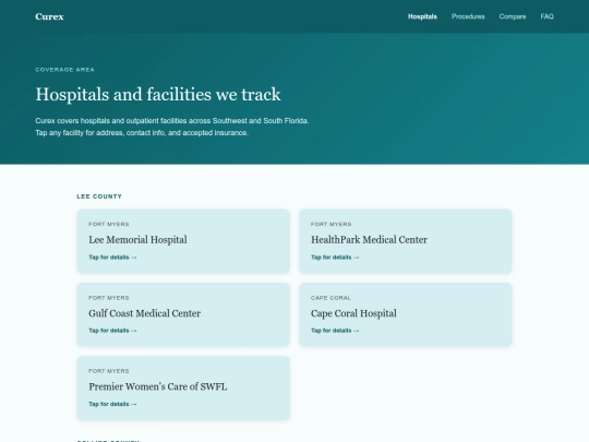 hospitals screenshot