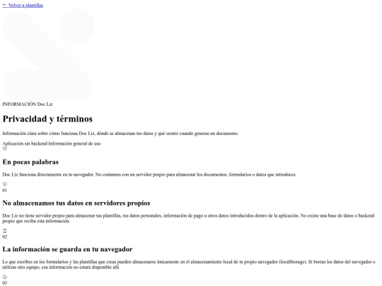 privacidad screenshot