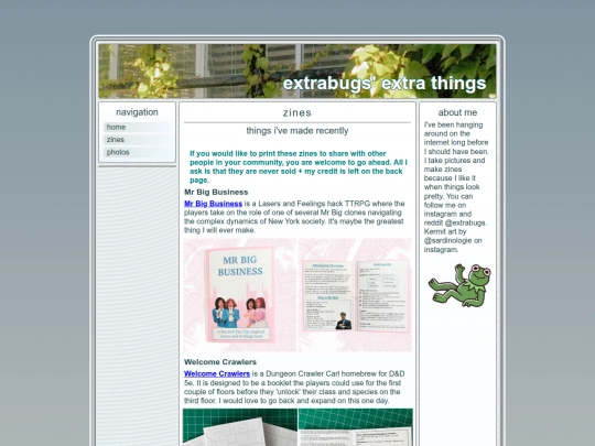 zines screenshot