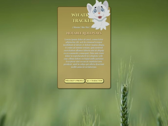 Wheat/wheattracker screenshot