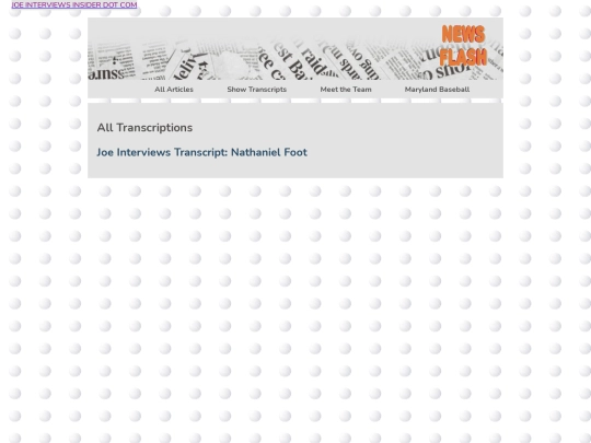 Articles/Transcripts screenshot