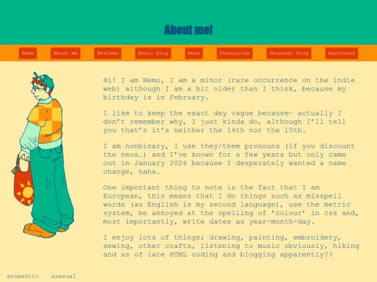 About-me screenshot