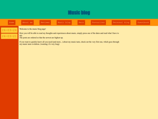 Music-blog screenshot