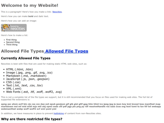 neocities.org screenshot
