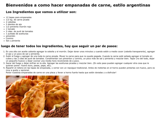Recetario/empanadas screenshot