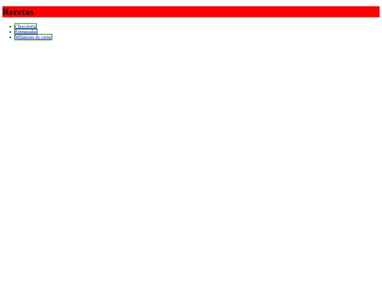Recetario/recetario screenshot