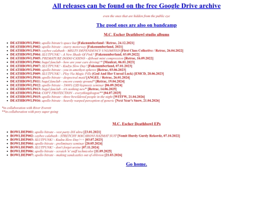 discography screenshot