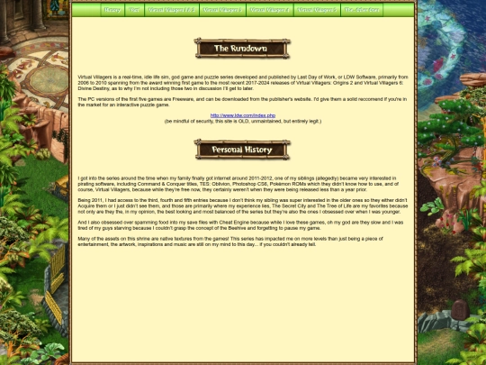 shrines/virtual villager/vvhistory screenshot