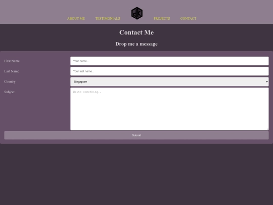 Contact screenshot
