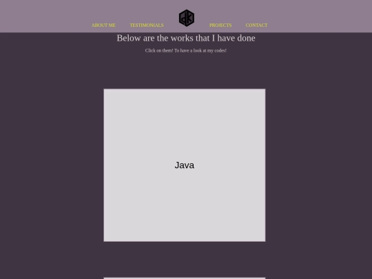 Projects screenshot