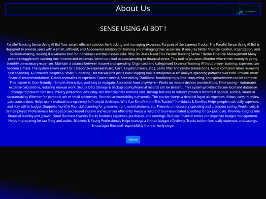 Tracker/about screenshot
