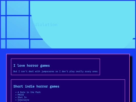 opinions/horror screenshot