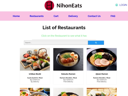 Restaurants screenshot