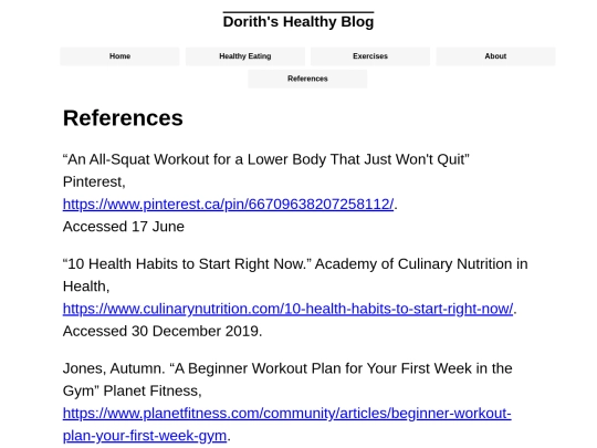 www/project/References screenshot