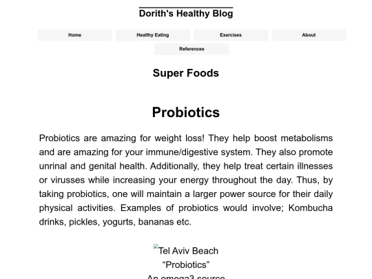 www/project/Superfoods screenshot