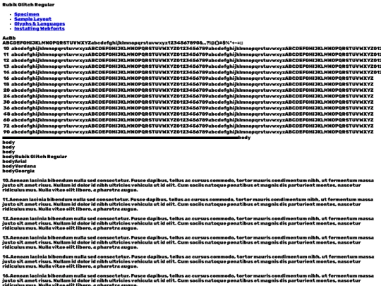rubikfonts/rubikglitch-regular-demo screenshot