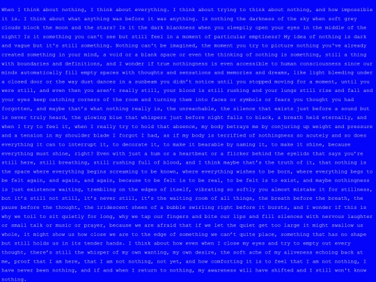 NOTHING screenshot