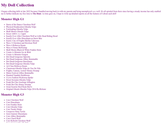dollcollection screenshot