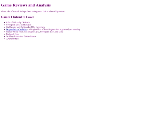 gamecomments screenshot