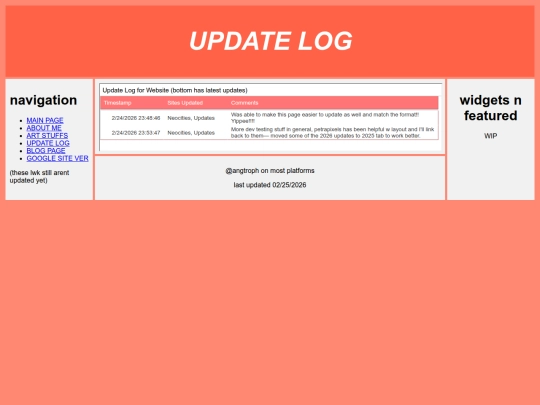 updatelog screenshot
