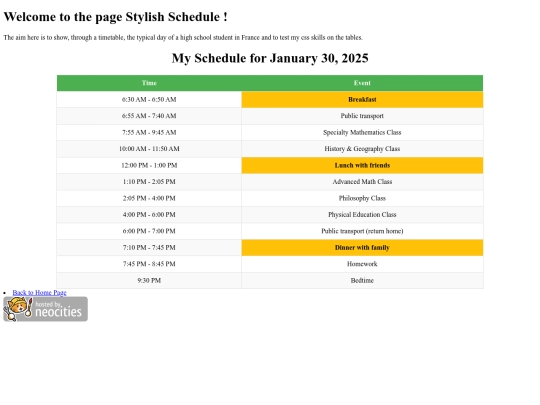 Stylish_Schedule screenshot