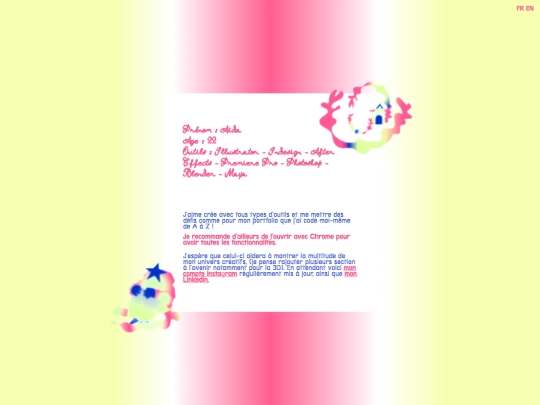 about-me-page screenshot