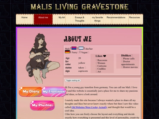 about_me/about_me screenshot