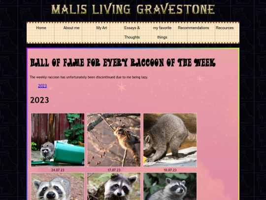 extra/weekly_raccoon/weekly_raccoon screenshot
