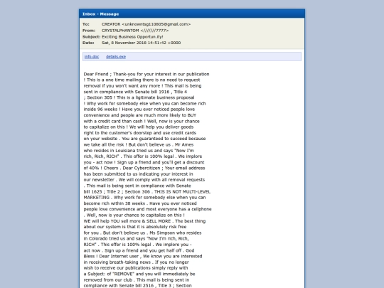 Mail screenshot