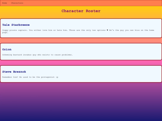 characterroster screenshot