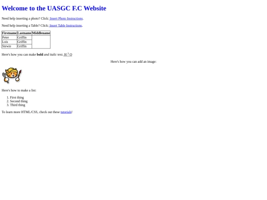 index screenshot