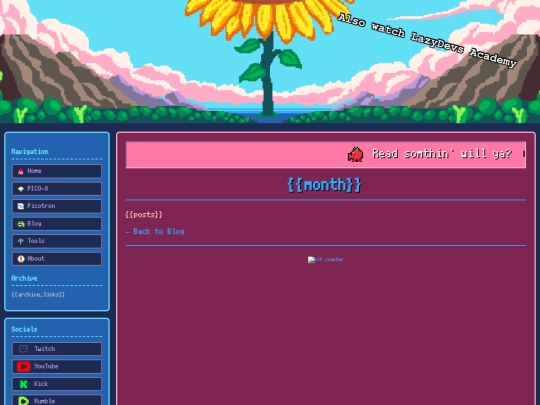 blog/templates/archive screenshot