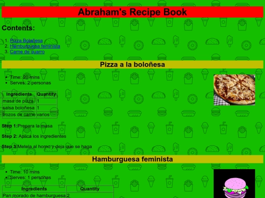 khan Academy/libroderecetas screenshot