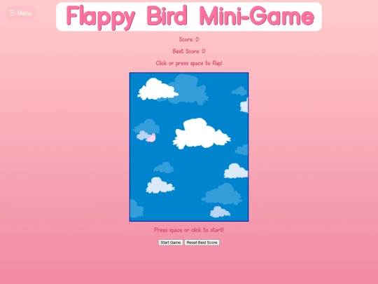 Minigames screenshot