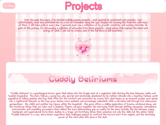 Projects screenshot