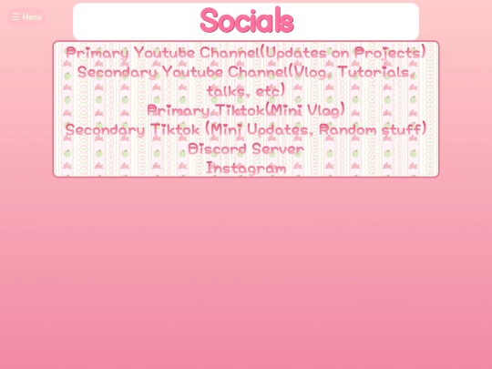 Socials screenshot