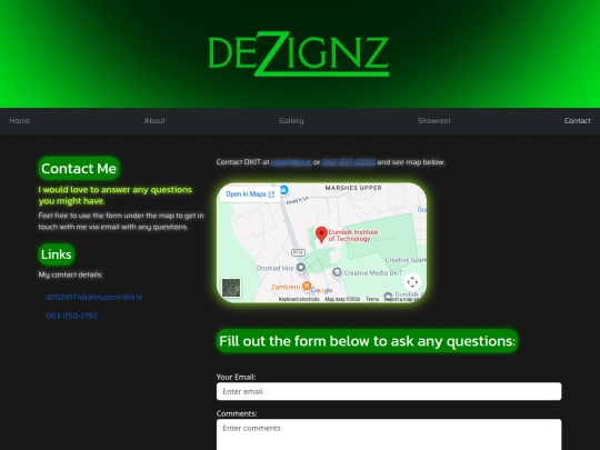 portfolio/contact screenshot