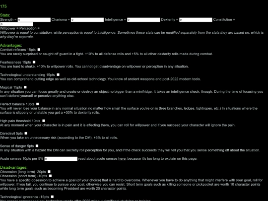 experiments/charactercreator screenshot