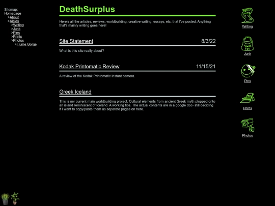 writing screenshot