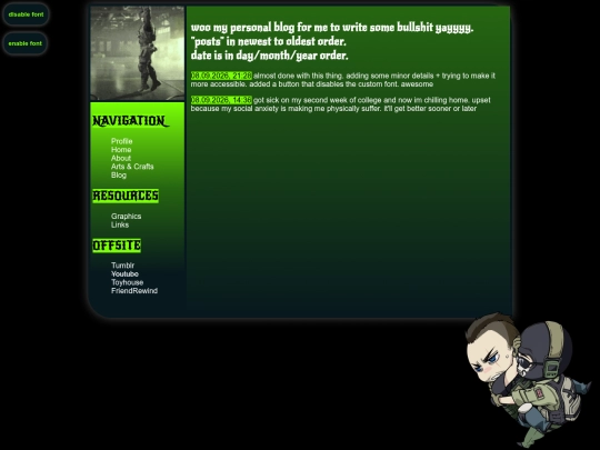blog screenshot