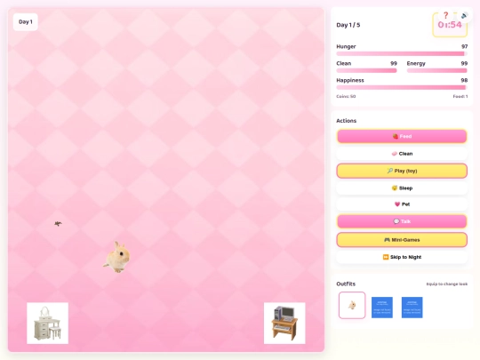 bunny game/Bunnypage screenshot