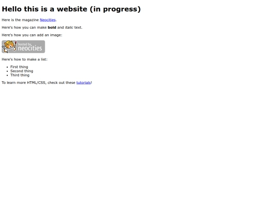 index screenshot
